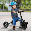 Toddler Tricycle - Durable Metal Frame (Black), Introduce your child to riding fun with our adjustable seat tricycle. Durable metal frame and splash guard for safety. Perfect for kids over 18 months.