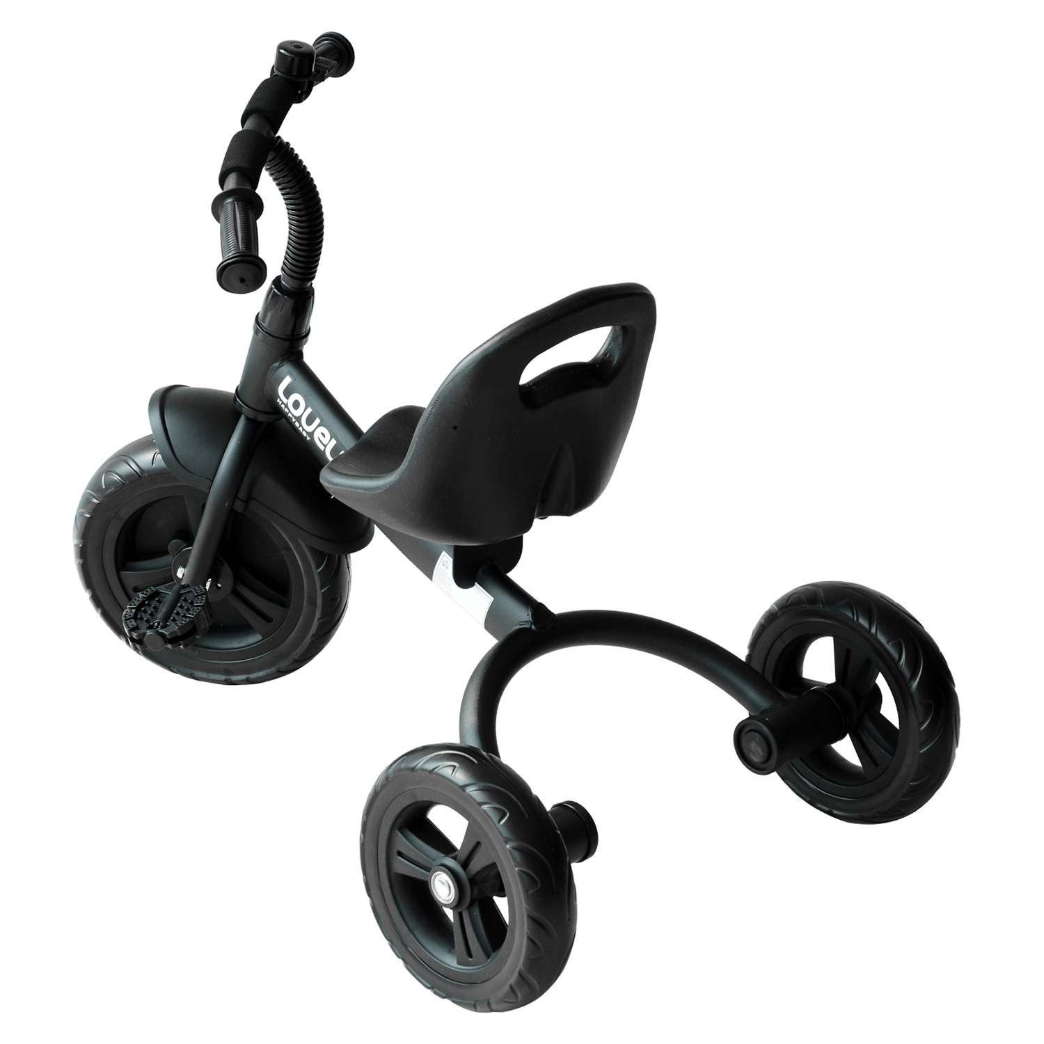 Toddler Tricycle - Durable Metal Frame (Black), Introduce your child to riding fun with our adjustable seat tricycle. Durable metal frame and splash guard for safety. Perfect for kids over 18 months.