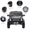 12V Kids Mercedes Benz G500 Ride On Car - Black, Stylish 12V Mercedes Benz G500 ride-on car for kids, featuring 2 motors, remote control, and realistic details. Perfect for outdoor fun!