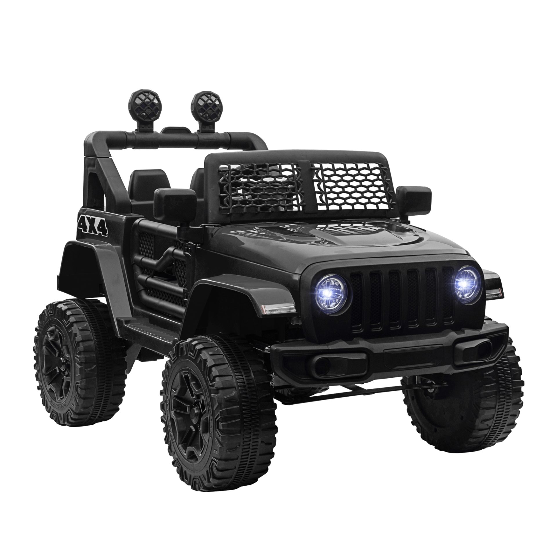 12V Electric Kids Ride On Car Truck - Black SUV, Discover the adventure with our 12V Battery-Powered Ride On Car Truck. Safe, durable SUV fun for kids aged 3-6. Perfect off-road toy!