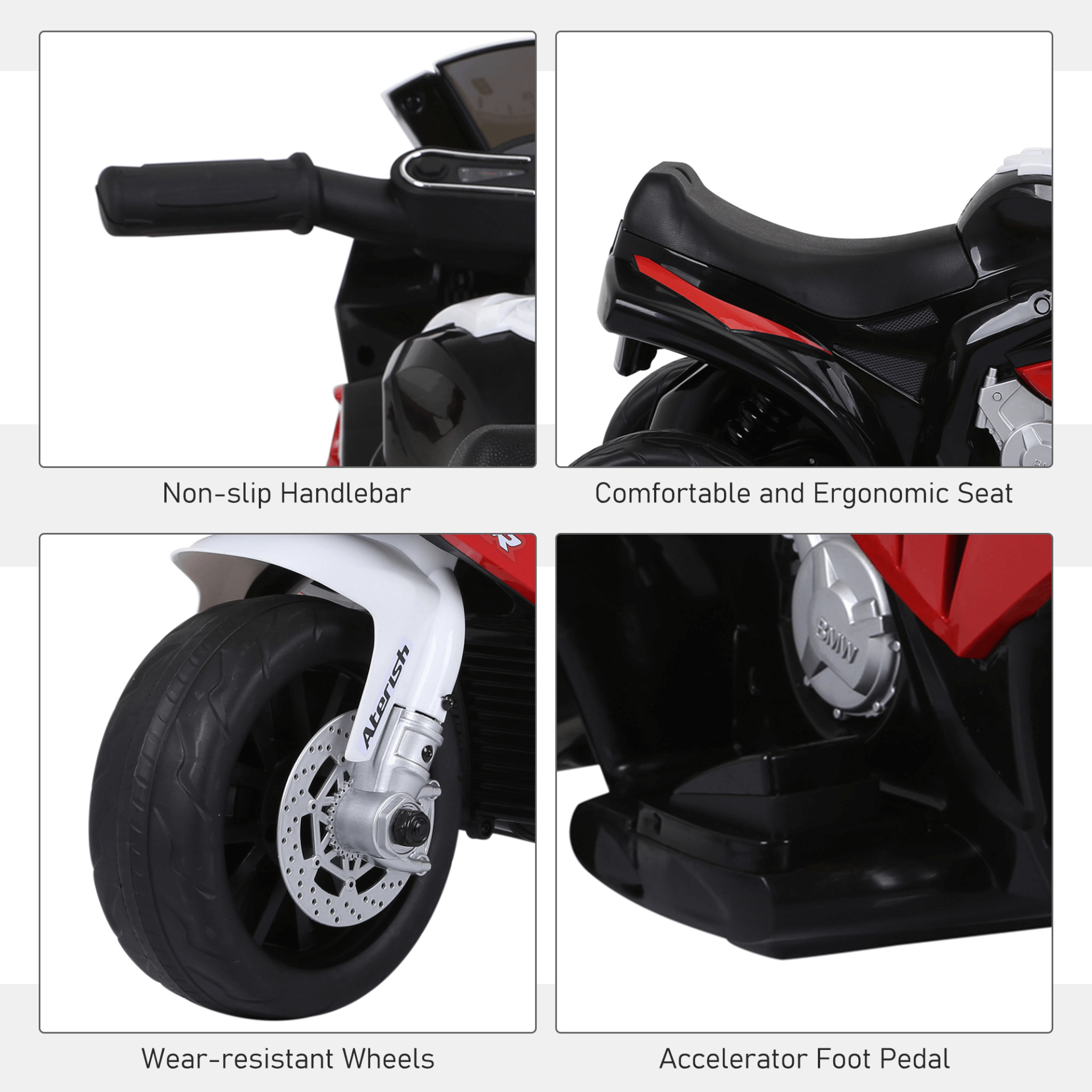 3 Wheel Electric Motorbike for Kids - BMW S1000RR 6V Ride-On, Elevate playtime with the 3 Wheel Electric Motorbike for kids aged 18-36 months. Safe, fun, and designed like the BMW S1000RR. Perfect for little adventurers!