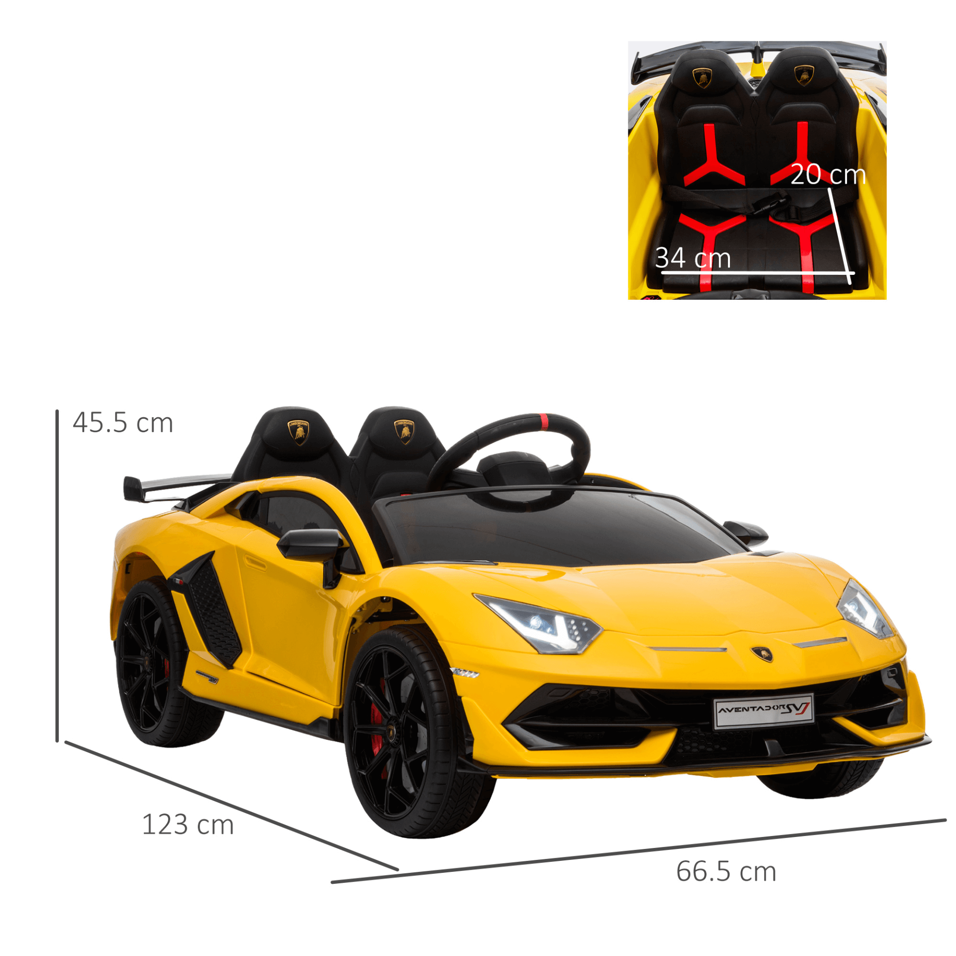 Kids Lamborghini Ride On Car - 12V Battery Powered, Experience endless fun with our 12V kids’ Lamborghini Aventador. Perfect for ages 3-8, this electric ride-on car offers sleek design and thrilling adventures.