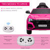 Pink Audi RS Q8 Kids Electric Car - 6V Ride On, Discover the 6V Pink Audi RS Q8 Kids Electric Ride On Car, complete with remote control, music, lights, USB, MP3 & Bluetooth for ages 3-5.