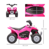 Honda Kids Quad Bike - 6V Electric ATV Toy in Pink, Discover the Honda Licensed Kids Quad Bike in Pink. Safe and fun 6V ride-on ATV toy for toddlers aged 1.5-3 years. Perfect for outdoor adventures!