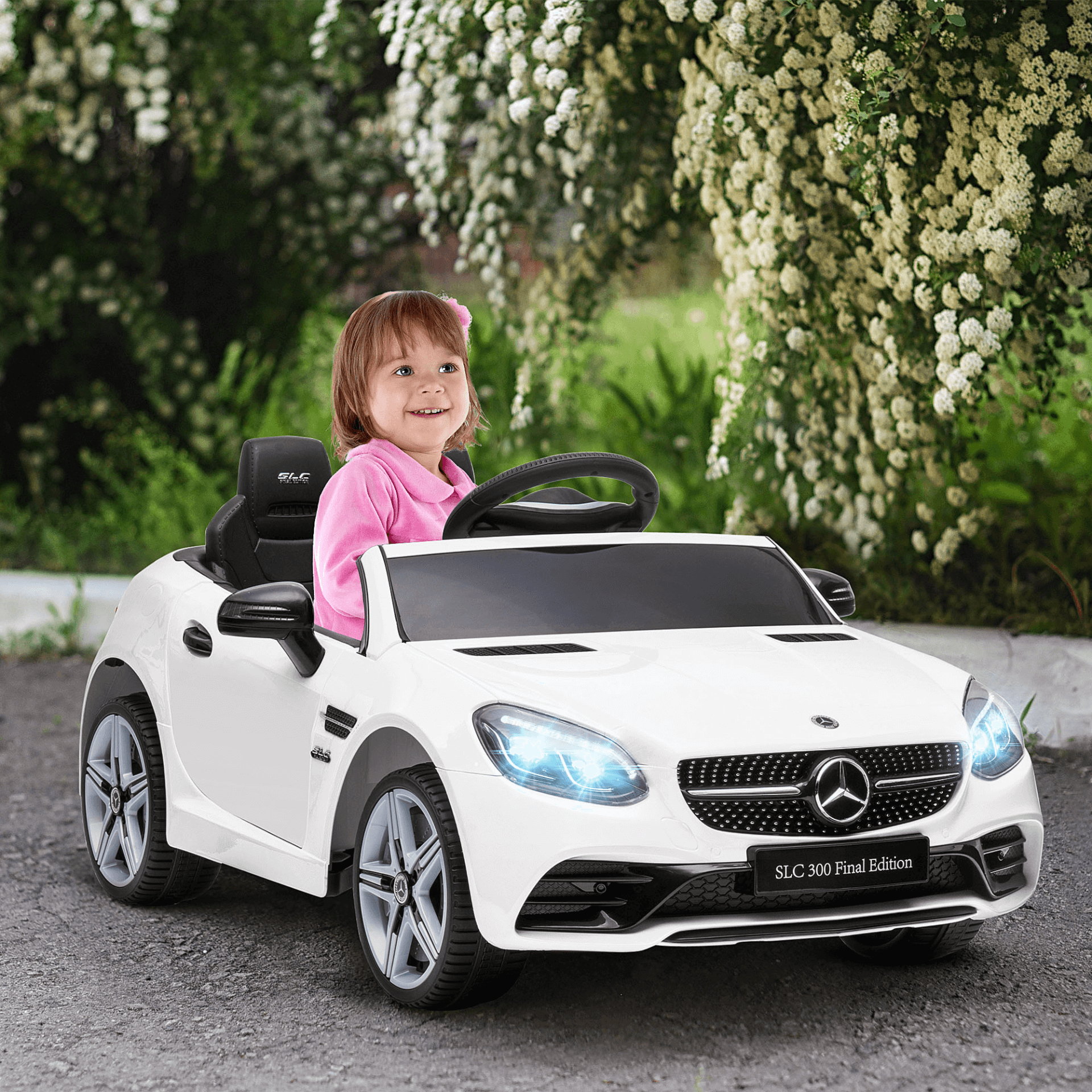 Benz SLC 300 12V Kids Ride On Car | Ages 3-6, Let your child cruise in style! The Benz SLC 300 Licensed 12V Ride On Car offers a realistic, safe, and thrilling driving experience for kids aged 3-6.