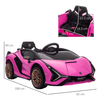 12V Kids Electric Ride On Car - Pink | Ages 3-5, Get the officially licensed Lamborghini Sian 12V Kids Electric Ride On Car. Features remote control, music, LED lights, and MP3 for endless fun!