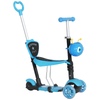 5-in-1 Kids Scooter & Walker - Blue, Discover endless fun with our 5-in-1 Kids Scooter in blue. Perfect for toddlers aged 1-8, it's adjustable, durable, and safe.