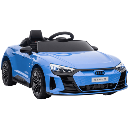 Audi RS e-tron GT Kids Ride-On Car - 12V, Blue, Discover the Audi RS e-tron GT ride-on car for kids aged 3-5. Enjoy remote control, lights, music, and safe fun. Perfect battery-powered toy!