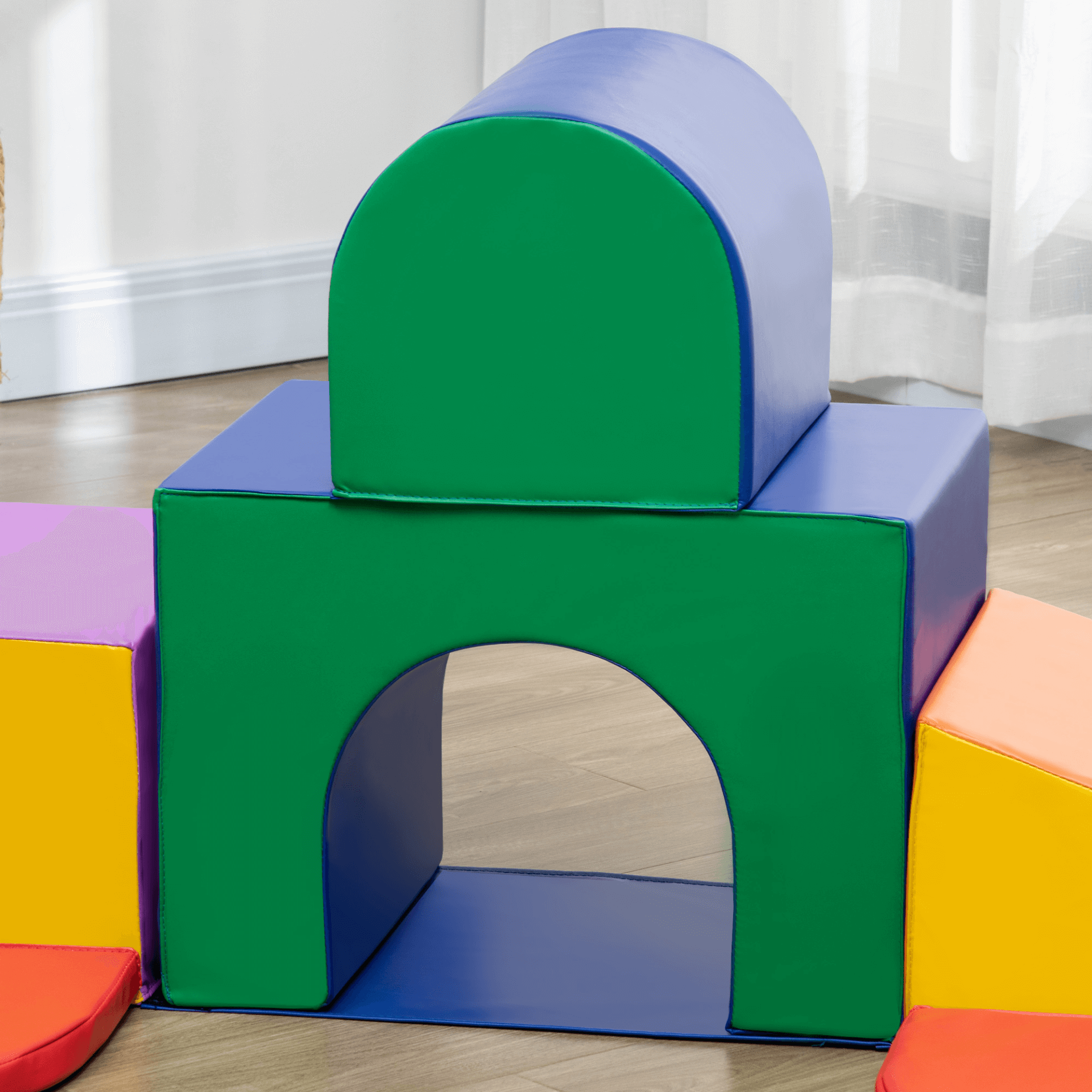 7 Pieces Foam Soft Play Set - Safe Indoor Fun, Transform playtime with this Foam Soft Play Set. Perfect for toddlers to develop motor skills in a safe, engaging environment. Ideal for homes and daycares.