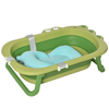 Foldable Baby Bath Tub - Cute Crocodile Design, Make bath time fun and safe with this ergonomic foldable tub, designed for kids 0-3 years. Non-slip, portable, and perfect for infants.