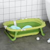 Foldable Baby Bath Tub - Cute Crocodile Design, Make bath time fun and safe with this ergonomic foldable tub, designed for kids 0-3 years. Non-slip, portable, and perfect for infants.