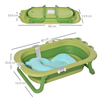 Foldable Baby Bath Tub - Cute Crocodile Design, Make bath time fun and safe with this ergonomic foldable tub, designed for kids 0-3 years. Non-slip, portable, and perfect for infants.