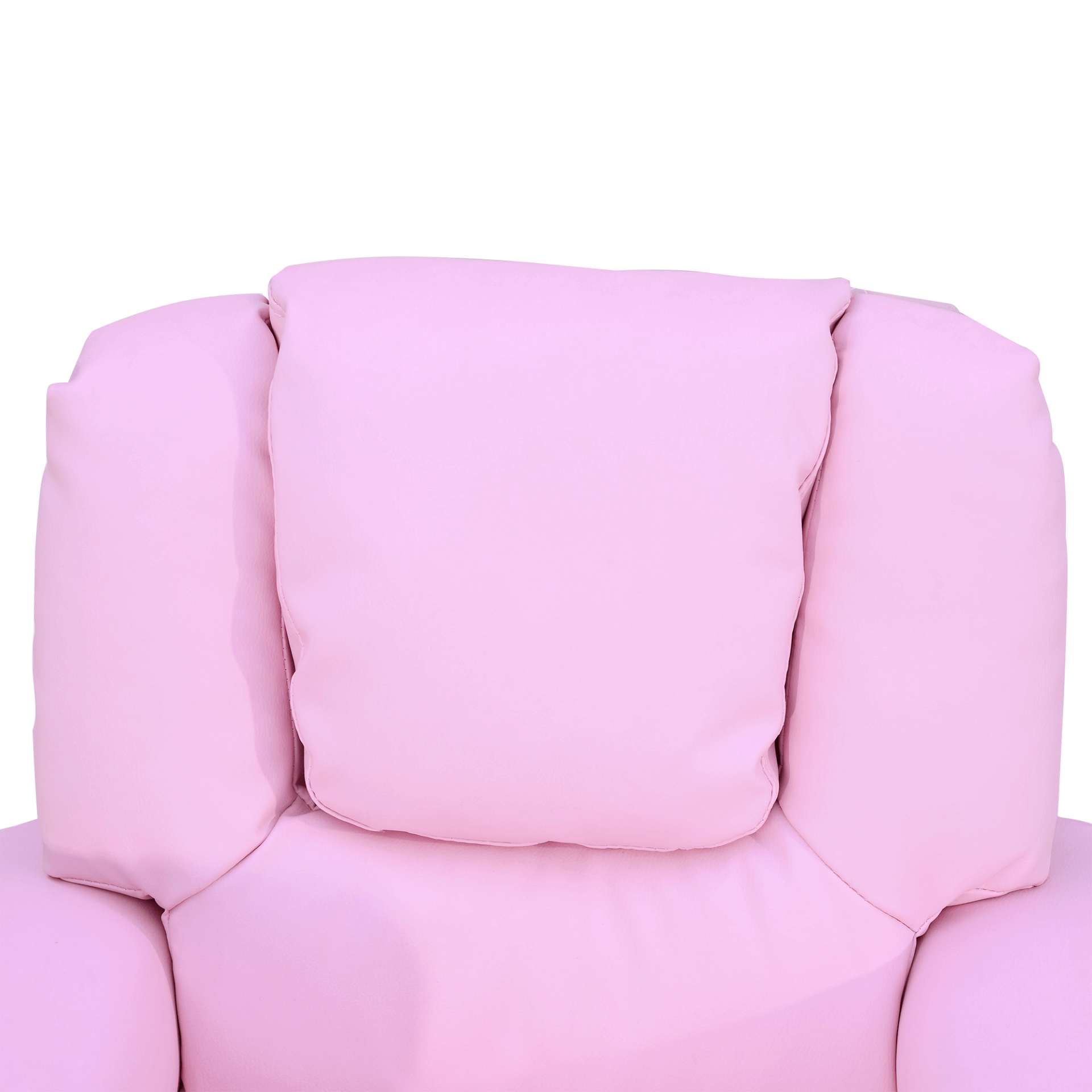 Kids Pink Recliner with Cup Holder, Cozy pink recliner for kids with reclining function up to 150°, perfect for games, reading, and naps. Made from durable, easy-care PU leather.