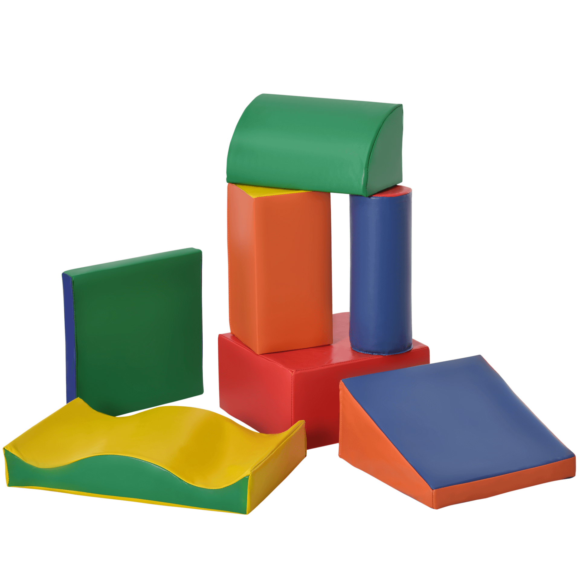 7 Piece Climb and Crawl Soft Foam Play Set for Toddlers, Introduce fun & creativity with our educational, safe 7-piece soft foam blocks. Perfect for playrooms, daycare, schools, & special needs classrooms.