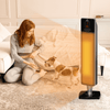 Portable Tower Heater - 1000W/2000W, PTC Ceramic, Remote, Stay warm and cosy with the Portable Tower Heater. Features include PTC ceramic heating, oscillation, remote control, timer, and safety protections.