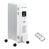 HOMCOM 1630W Digital Oil Filled Radiator - Portable Heater, Stay warm with the HOMCOM 1630W heater featuring adjustable settings, LED display, and remote control for ultimate comfort and safety.