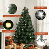 HOMCOM 4ft Pre-Lit Christmas Tree with Star Topper, Illuminate your holidays with our 4ft Christmas tree, featuring 130 LED lights and a stunning star topper for festive cheer.