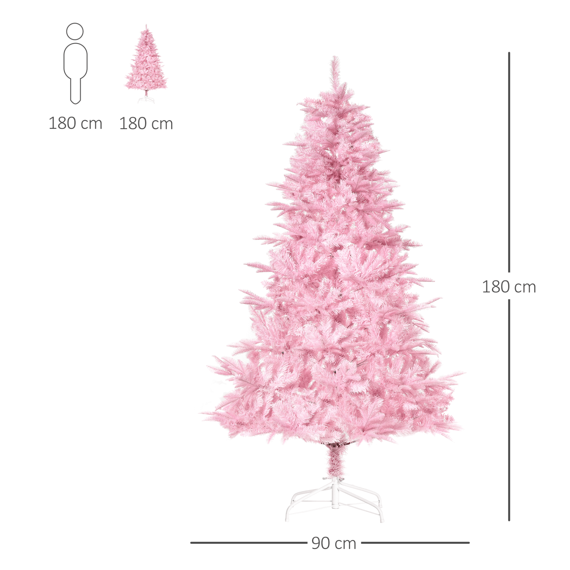 6FT Pink Artificial Christmas Tree - Vibrant Holiday Decor, Celebrate in style with our 6FT Pink Artificial Christmas Tree. Perfect for home, office, or parties. Easy automatic setup!