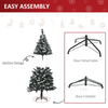 HOMCOM 5FT Snow-Dipped Christmas Tree with Star Topper, Elevate your festive decor with this 5FT artificial tree featuring snowy branches, white berries, and a removable stand. Perfect for indoor use!