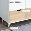 Elegant 2-Door Clothes Wardrobe - White Storage Solution, Enhance your bedroom with this white wardrobe featuring a clothes rail, top shelf, and 2 drawers. Simple and sophisticated design to fit any decor.