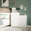 White 5-Drawer Chest – Modern Storage for Home, Upgrade your bedroom with this stylish white 5-drawer chest. Perfect for ample storage of clothes and accessories, adding elegance and functionality.