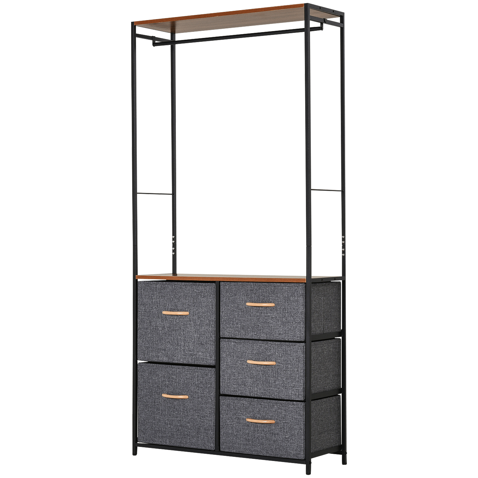 5-Drawer Chest with Coat Rack - Modern Storage Furniture, Upgrade your home with our stylish 5-drawer chest and coat rack. Perfect for bedrooms and hallways, it offers ample storage and elegance.