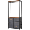 5-Drawer Chest with Coat Rack - Modern Storage Furniture, Upgrade your home with our stylish 5-drawer chest and coat rack. Perfect for bedrooms and hallways, it offers ample storage and elegance.