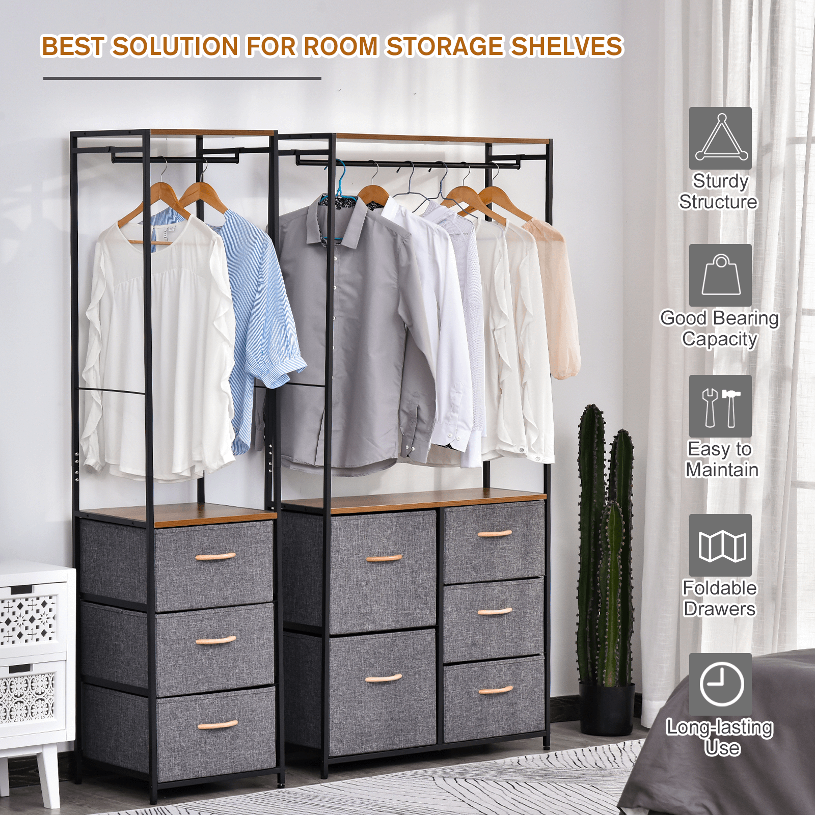 5-Drawer Chest with Coat Rack - Modern Storage Furniture, Upgrade your home with our stylish 5-drawer chest and coat rack. Perfect for bedrooms and hallways, it offers ample storage and elegance.