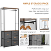 5-Drawer Chest with Coat Rack - Modern Storage Furniture, Upgrade your home with our stylish 5-drawer chest and coat rack. Perfect for bedrooms and hallways, it offers ample storage and elegance.