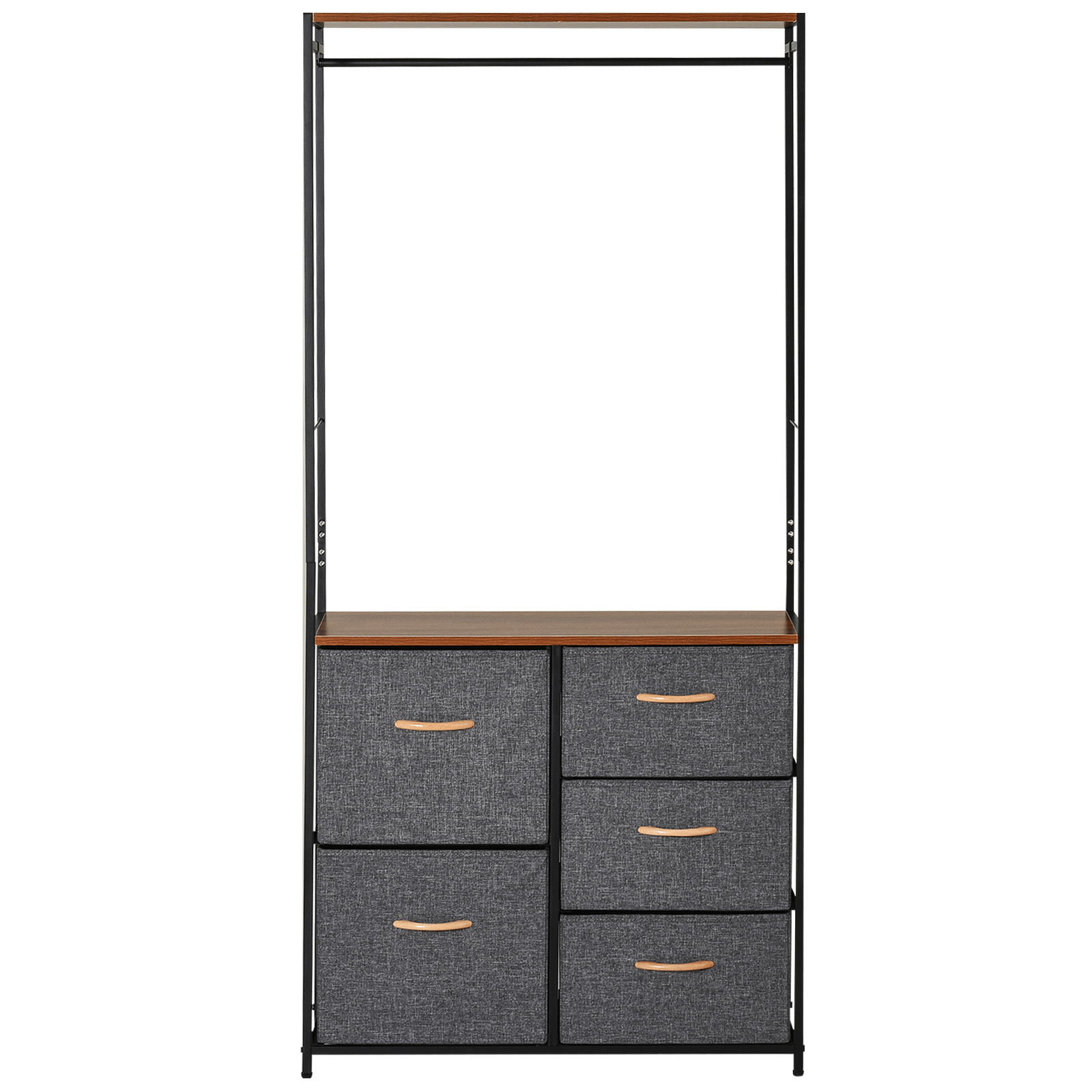 5-Drawer Chest with Coat Rack - Modern Storage Furniture, Upgrade your home with our stylish 5-drawer chest and coat rack. Perfect for bedrooms and hallways, it offers ample storage and elegance.