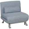 Foldable Single Sofa Bed Sleeper - Blue, Shop the foldable Sofa Bed Sleeper in Blue. Easily converts from a chair to a bed, perfect for small spaces. Durable metal frame and plush padding for comfort.