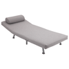 Grey Convertible Single Sofa Bed - Foldable & Portable, Effortlessly switch between a sofa chair and a bed. Ideal for small spaces, guest sleepovers, this sturdy and comfy design is perfect for your living room.