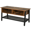 Industrial TV Stand for TVs up to 45 Inches, Elevate your living room with a modern, sturdy, and stylish industrial TV stand. Perfect for TVs up to 45 inches, with three-part storage for added convenience.