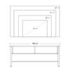 Industrial TV Stand for TVs up to 45 Inches, Elevate your living room with a modern, sturdy, and stylish industrial TV stand. Perfect for TVs up to 45 inches, with three-part storage for added convenience.