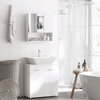 kleankin Bathroom Mirror Cabinet - Stylish Storage Solution, Upgrade your bathroom with the kleankin Mirror Cabinet featuring double doors, adjustable shelves, and ample storage space. Perfect for modern homes!