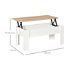 Lift Top Coffee Table with Hidden Storage, Modern Piece, Upgrade your living room with a sleek, multifunctional lift-top coffee table featuring hidden storage and a convenient work surface. Stylish and practical!