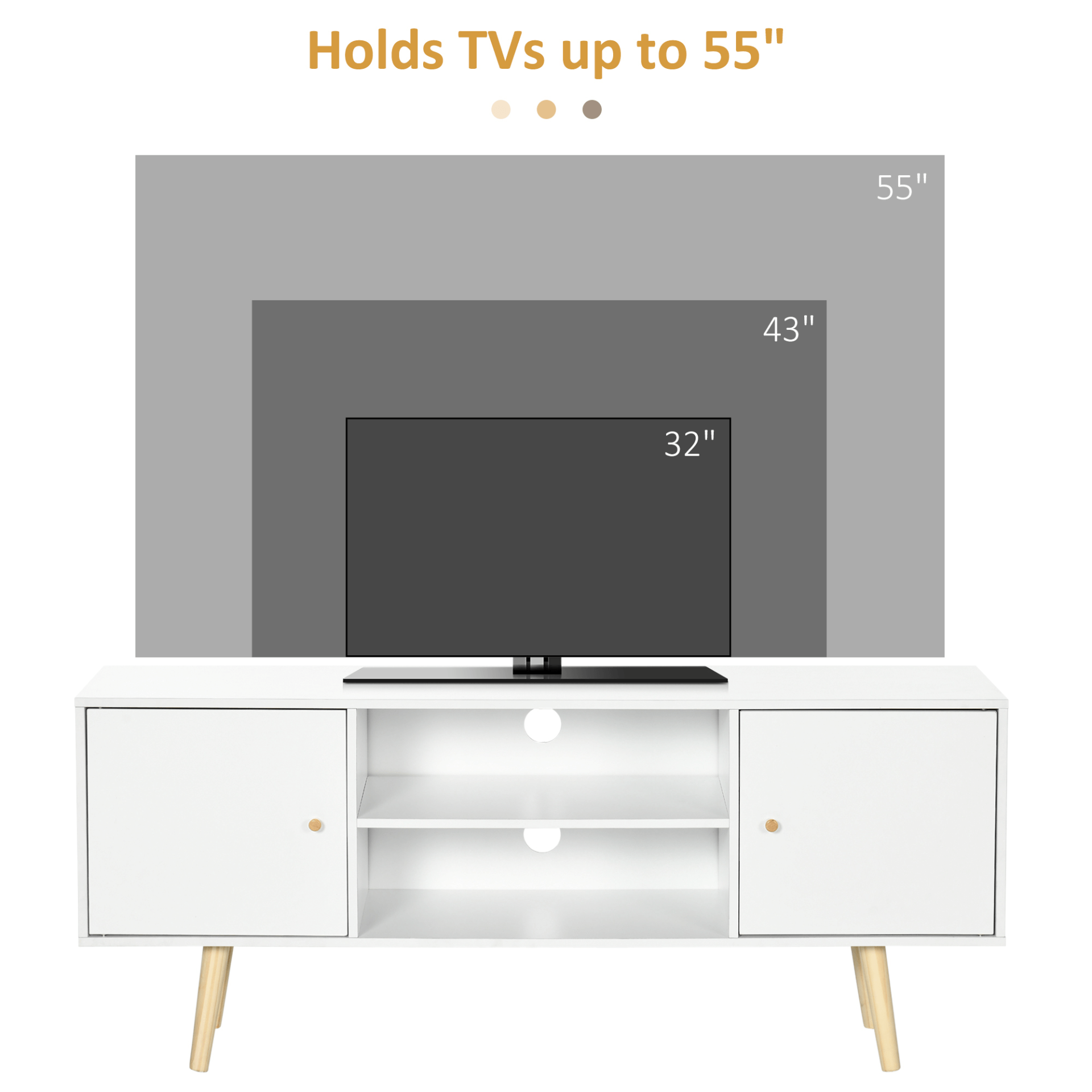 Modern TV Unit Cabinet for 55