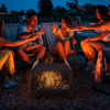 Square Metal Fire Pit - Enjoy Warm Outdoor Gatherings, Elevate your backyard with our Metal Fire Pit. Perfect for any outdoor event with a 360-degree fire view. Sturdy, heat-resistant, and ideal for all seasons.