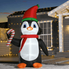 8ft Inflatable Christmas Penguin with LED Lights, Transform your yard into a festive wonderland with this 8ft Inflatable Christmas Penguin holding a candy cane. Perfect for holiday cheer!