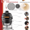 Ceramic Kamado BBQ Grill - Japanese Egg BBQ, Elevate your grilling with the Ceramic Kamado BBQ Grill. Perfect for BBQs, patios, balconies, and gardens. Experience Japanese-style barbecue today!