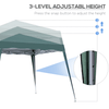 Heavy Duty 2.5M Pop-up Tent Gazebo - Green, Enjoy your outdoor events with the 2.5M Heavy Duty Pop-up Tent Gazebo. Easy set-up, perfect for picnics, pool parties, and sun shade protection.