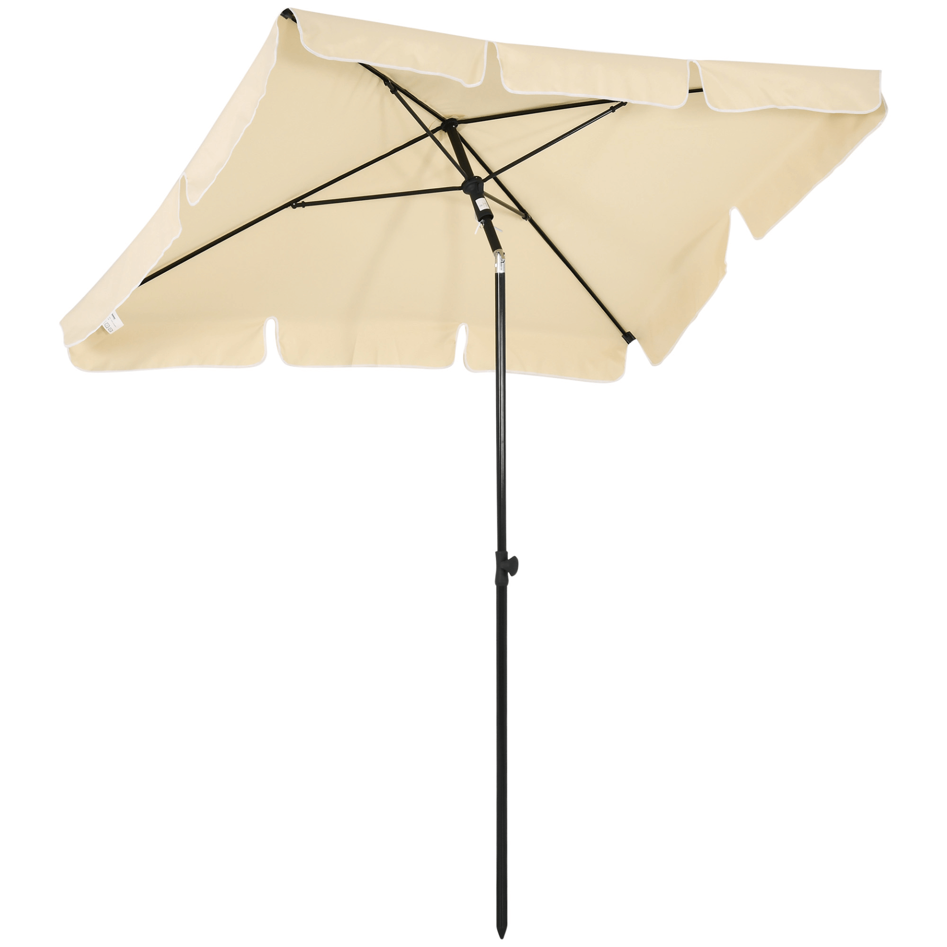 Adjustable Tilt Aluminium Sun Parasol - 2M x 1.25M, Enjoy optimal outdoor shade with our 2M x 1.25M Aluminium Sun Parasol. This durable patio umbrella offers ample coverage and longevity.