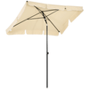 Adjustable Tilt Aluminium Sun Parasol - 2M x 1.25M, Enjoy optimal outdoor shade with our 2M x 1.25M Aluminium Sun Parasol. This durable patio umbrella offers ample coverage and longevity.