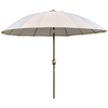 2.6m Round Curved Adjustable Parasol - Off-White, Stay cool under the elegant 2.6m round curved adjustable parasol. Perfect for your garden, patio, or deck, this stylish sun umbrella provides excellent shade.