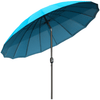 2.6m Turquoise Adjustable Parasol | Outdoor Sun Umbrella, Enhance your garden with a 2.6m turquoise adjustable parasol. Enjoy shade anytime with its tilting design and sturdy metal frame. Perfect for patios.