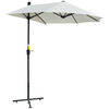 2m Half Parasol Umbrella - Stylish Shade Solution, Discover the 2m Half Parasol Market Umbrella in Cream White, perfect for small gardens, balconies, and patios. Enjoy ample shade with its innovative design.