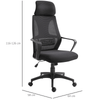 Vinsetto Ergonomic Office Chair - Adjustable Height, Upgrade your home office with Vinsetto Ergonomic Office Chair. Features adjustable headrest, high mesh back, and wheels for maximum comfort and support.