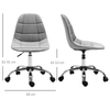 Vinsetto Ergonomic Office Chair - Grey Velvet, Upgrade your home office with the Vinsetto Ergonomic Office Chair. Features sleek design, adjustable height, smooth wheels, and optimal support.