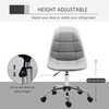 Vinsetto Ergonomic Office Chair - Grey Velvet, Upgrade your home office with the Vinsetto Ergonomic Office Chair. Features sleek design, adjustable height, smooth wheels, and optimal support.