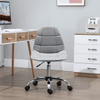 Vinsetto Ergonomic Office Chair - Grey Velvet, Upgrade your home office with the Vinsetto Ergonomic Office Chair. Features sleek design, adjustable height, smooth wheels, and optimal support.